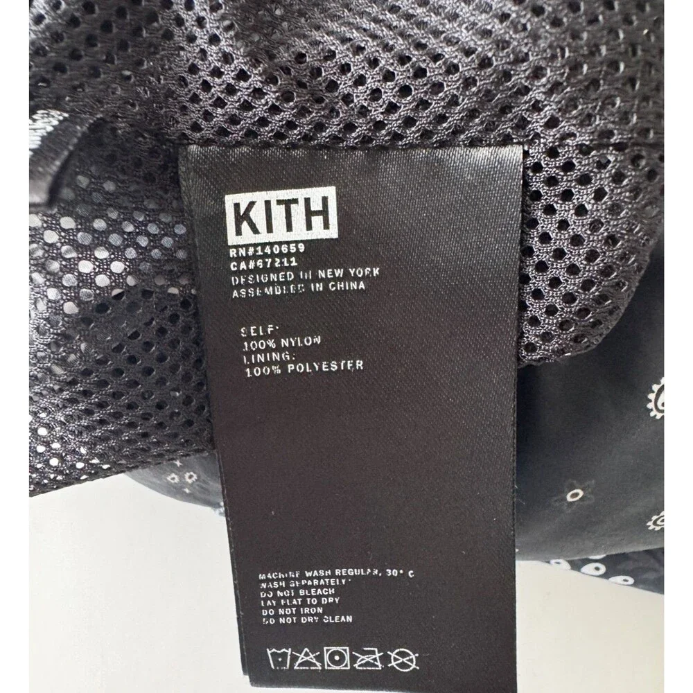 Kith Men’s Paisley Collins Swim Shorts Black Size XS Extra Small